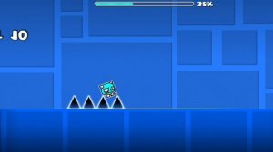 возможно ли перепрыгнуть 4 шипа в гд? на кубе на обычной скорости