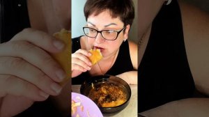 Наконец про гуляш вспомнила/Гречка с гуляшом отличный перекус перед едой/Мукбанг