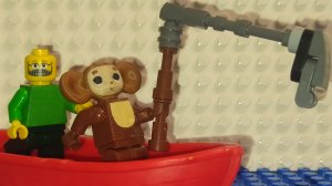 Лего Чебурашка / На рыбалке / самоделка