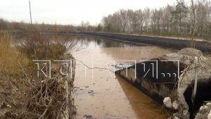 Пруды-накопители кислых гудронов в районе Бурнаковки отравляют Волгу