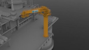 ⚓ Оффшорный консольный кран для буровых платформ | Offshore Electro-Hydraulic Pedestal Crane 110 t