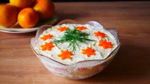 Вкусный салат МОРСКОЙ с семгой и креветками