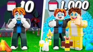 Я прокачал ПОДПИСЧИКА в 99 НОЧЕЙ в лесу ROBLOX!