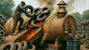 Удивительный процесс переработки старых шин в мазут. Процесс пиролиза шин