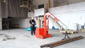 Электрогидравлический самоходный Мини кран с противовесом ИНД ПР Э / КЭГС МС-2 с электролебёдкой