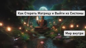 Стереть Матрицу и Выйти из Системы | Снятие Негативных Программ