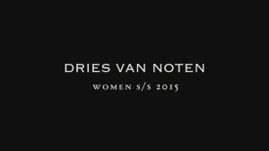 Показ женской коллекции Dries Van Noten Women весна-лето 2015