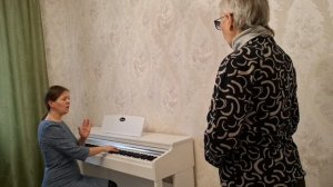 Урок-распевка с ученицей