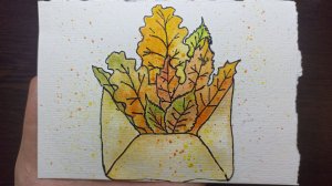 Рисунок акварелью / Осеннее письмо