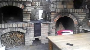 кухня на  даче коптилка печка зона барбекю.  прислали зрители канала.