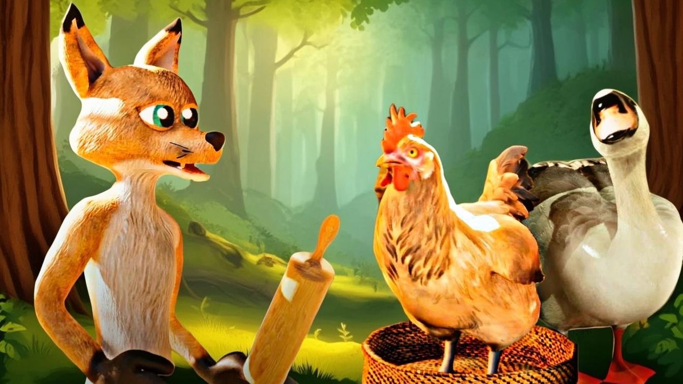 Лисичка со скалочкой Русские народные сказки 🦊Хитрая Лиса