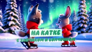 ❄️НА КАТКЕ С ЗАЙЧИКОМ И ВОЛЧОНКОМ❄️🎄