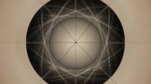 Графический эскиз: портал между мирами — круг в центре листа