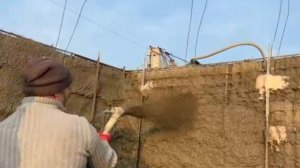 Растворонасос для набрызга. SCIP  панель работа на местном песке.