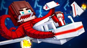 Девушка ДЖЕЙ ДЖЕЙ, КРАКЕН, СТАЛА ПРИЧИНОЙ АВИАКАТАСТРОФЫ ДЖЕЙ ДЖЕЙ？! - Майнкрафт анимация