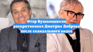 Отар Кушанашвили раскритиковал Дмитрия Диброва после скандального видео