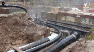 В микрорайоне Новлянский продолжают менять старые трубы на новые