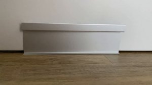 Плинтус алюминиевый встраиваемый светодиодный под гипсокартон 60х10 мм_1