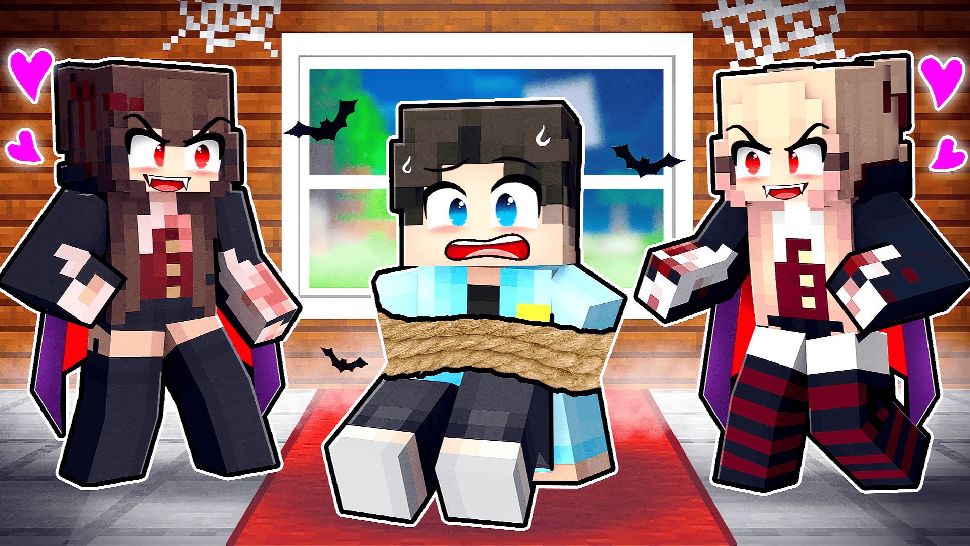 😱 Обычный Школьник застрял в городе Вампиров Фильм в Майнкрафт!