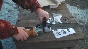 Насадка Тундра на УШМ. Цепная пила для болгарки.