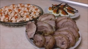 ЗАКУСКИ Быстрые закуски на ПРАЗДНИЧНЫЙ стол ЗАПЕЧЁННАЯ РУЛЬКА