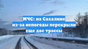 МЧС: на Сахалине из-за непогоды перекрыли еще две трассы