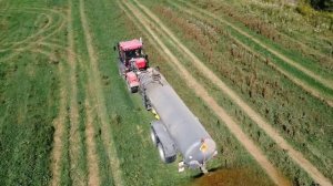 Машина для внесения жидких органических удобрений МВЖУ-20 в работе