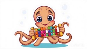 Детский мультфильм: песенка о дружбе игрушечного осьминога и маленького мальчика