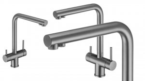 Распаковка кухонного смесителя с каналом для фильтрованной воды цвет графит Swedbe SelenePlus 8144GT