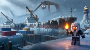 100 ДНЕЙ НА ЗАБРОШЕННОМ ЗАМЕРЗШЕМ ПОРТУ В МАЙНКРАФТ