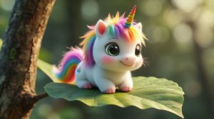 Мультики для детей - Три радужные Единорога как Три кота - Мультики про животных (4)
