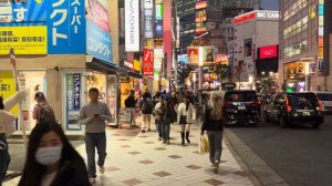 Ночная Сибуя ✨ прогулка по Токио с живым звуком и видами мегаполиса