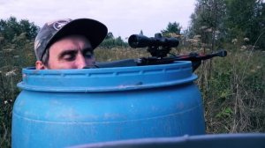 Охота на кабана из бочки с арбалетом