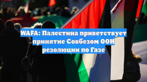 WAFA: Палестина приветствует принятие Совбезом ООН резолюции по Газе
