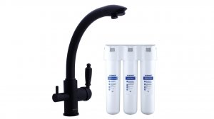 Распаковка смесителя для кухни 2в1 с фильтром Аквафор Кристалл Swedbe Selene Plus К8045К