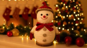 СНЕГОВИК ИЗ СИНЕЛЬНОЙ ПРОВОЛОКИ