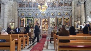 Ранним утром я с вашими письмами в Храме Георгия Победоносца в Лидде