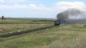 Хроника КТЖ 2ТЭ10В-4259Б 2ТЭ10М-0081 и 2ТЭ10М-0992 Молодежный 01.07.24г