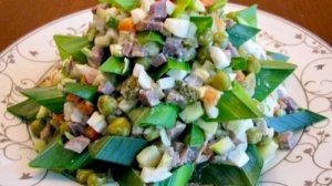 Салат «Столичный» с языком🌲Новогодний вариант