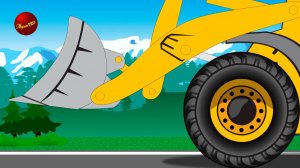 Яма. Мультики про машинки. Самосвал. Погрузчик.