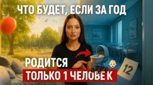 Что будет если ЗА ГОД родится только 1 человек