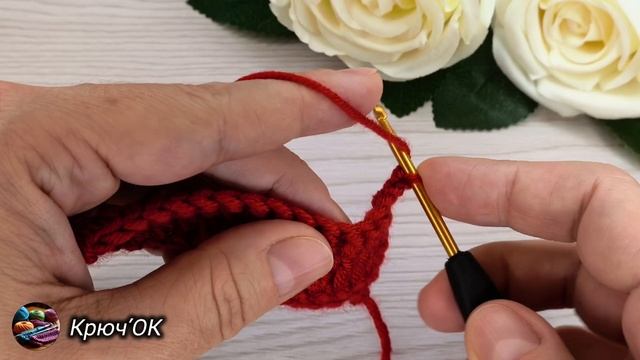 Узор крючком 65 #вязаниекрючком #узорыкрючком