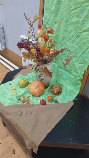 Вспоминаем осень! Натюрморты в клубе художников-любителей "Творчество"