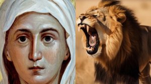 ГОЛОДНЫЕ ДИКИЕ ЗВЕРИ ЛИЗАЛИ НОГИ СВЯТОЙ..ПЕРВОМУЧЕНИЦА СВЯТАЯ ФЕКЛА..