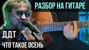 Как играть Что такое осень на гитаре | Разбор на гитаре | кавер+табы