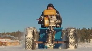 Мотобуксировщик. Часть 6. Колёса автомобильныё.