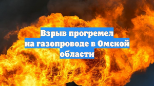 Взрыв прогремел на газопроводе в Омской области