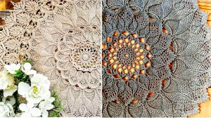 25. Вязание крючком. 82-85 ряды. Салфетка Arcanowave. Мастер-класс по вязанию.mp4