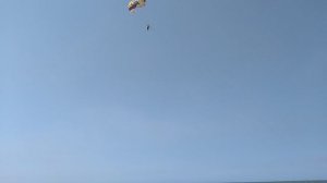 Летим с сыном на пароплане над Азовским морем в станице ГОЛУБИЦКАЯ