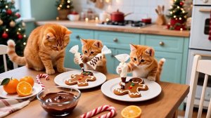 Котики и Рождественские сладости